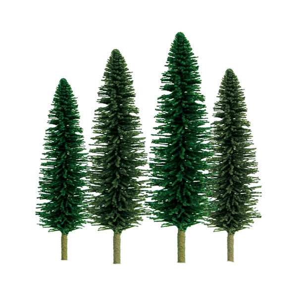 JTT Z Scale Super Scenic Cedar Trees - 1"-2", 55-Pack | 92029
