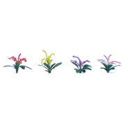 JTT O Scale Petunias - Red, Pink, Yellow, Purple, 3/4", 40-Pack | 95508 — exact product reference