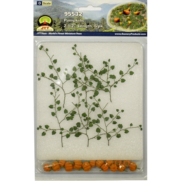 JTT O Scale Pumpkins - 2-1/2", 6-Pack | 95532 — exact product reference