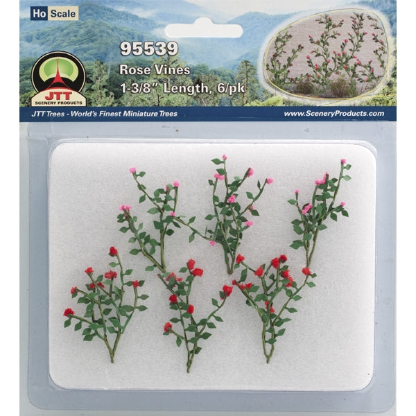 JTT HO Scale Rose Bushes - 1-3/8", 6-Pack | 95539