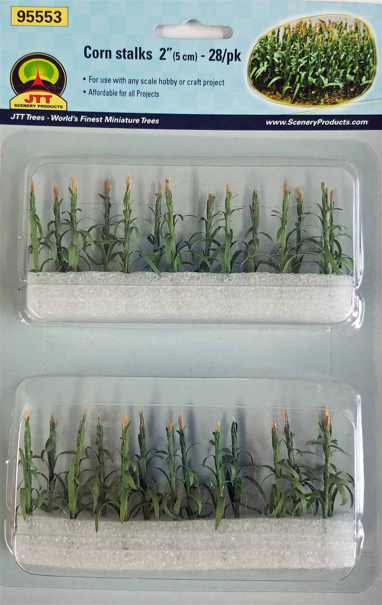 JTT O Scale Corn Stalks - 2", 28-Pack | 95553– product image