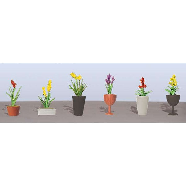 JTT O Scale Potted Flower Assortment #2 - 6-Pack | 95568 — exact product reference