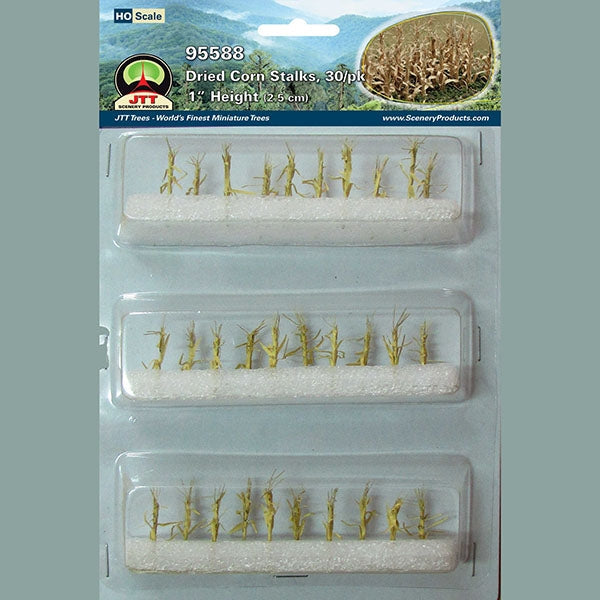 JTT HO Scale Dried Corn Stalks - 30-Pack | 95588 — exact product reference