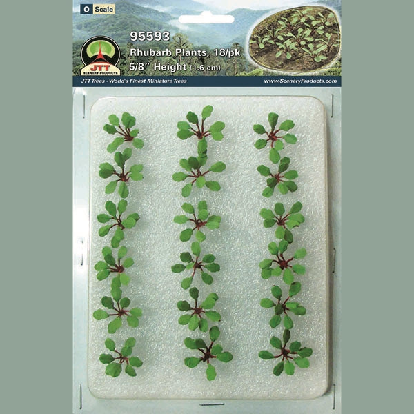 JTT O Scale Rhubarb Plants - 18-Pack | 95593 — exact product reference