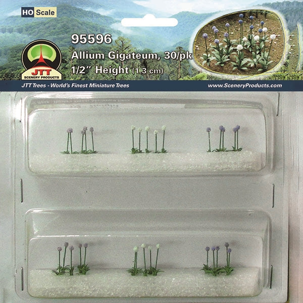 JTT HO Scale Allium Gigateum Flowers - 30-Pack | 95596 — exact product reference