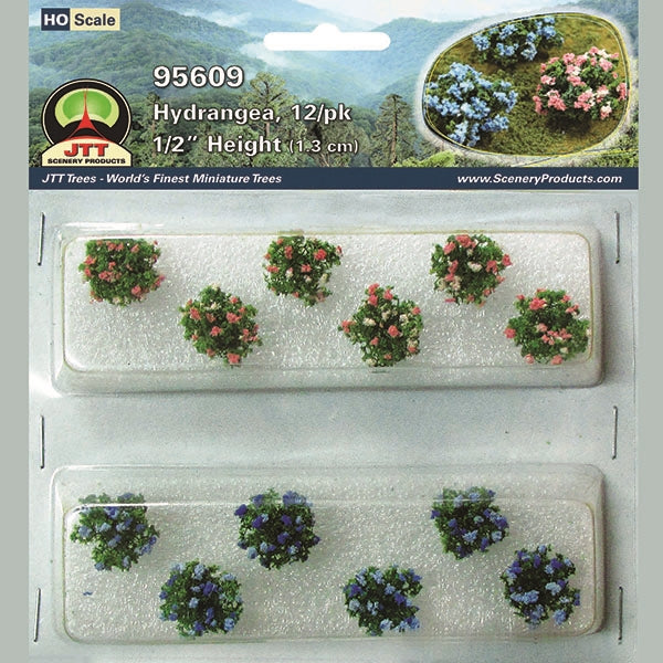 JTT HO Scale Hydrangea - 12-Pack | 95609– product image