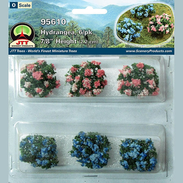 JTT O Scale Hydrangea - 6-Pack | 95610– product image
