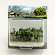 JTT N Scale Woods Edge Trees - Green, 2"-2.5", 15-Pack | 95616 — exact product reference