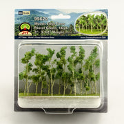 JTT HO Scale Woods Edge Trees - Pastel Green, 3"-3.5", 14-Pack | 95620 — exact product reference
