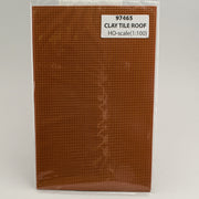 JTT HO Scale (1:100) Clay Tile Roof Pattern Sheets - 2-Pack | 97465– product image 1
