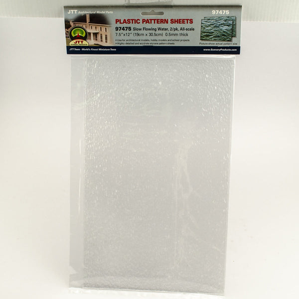 JTT Slow Flowing Water Pattern Sheets - 10 mm, 2-Pack | 97475