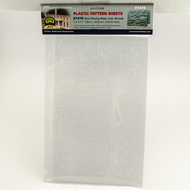 JTT Slow Flowing Water Pattern Sheets - 10 mm, 2-Pack | 97475