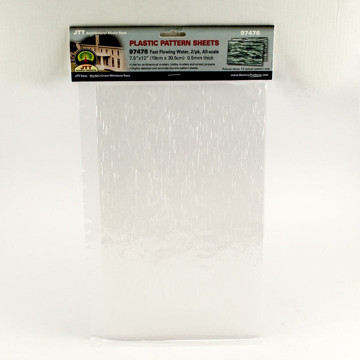 JTT Fast Flowing Water Pattern Sheets - 30 mm, 2-Pack | 97476 — exact product reference