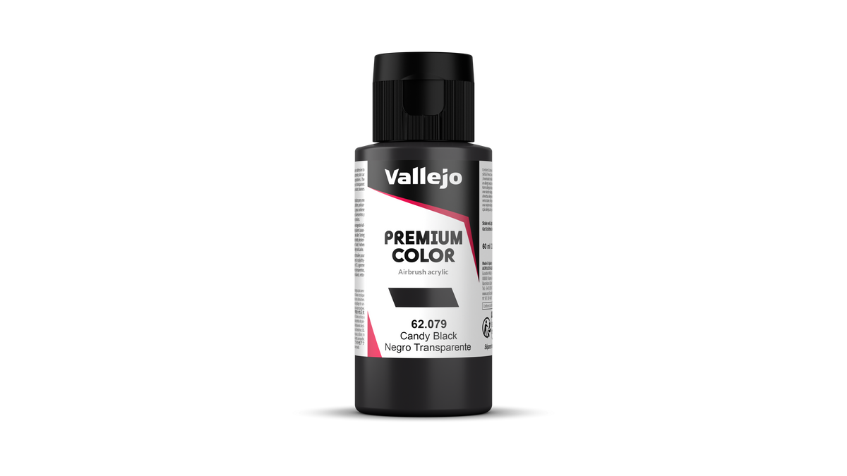 Vallejo 62.079 Premium Color Candy Black – 60 ml– product image