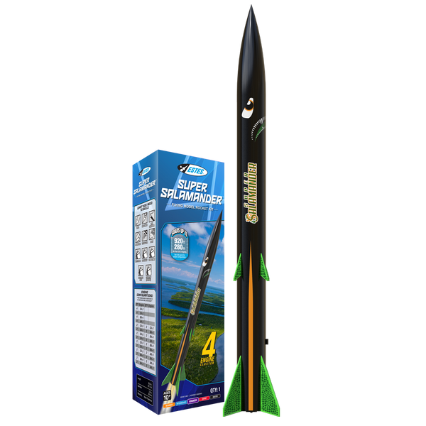 Estes Super Salamander four-engine cluster model rocket kit #0658