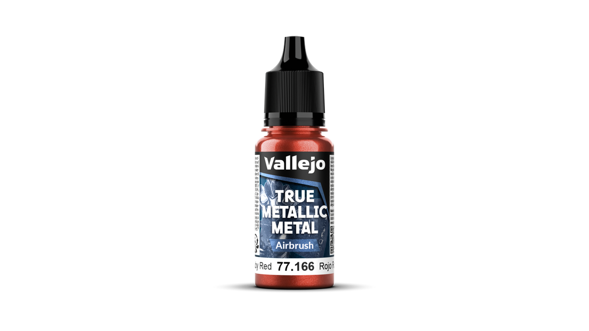 Vallejo 77.166 Ruby Red Airbrush True Metallic Metal 18 ml bottle