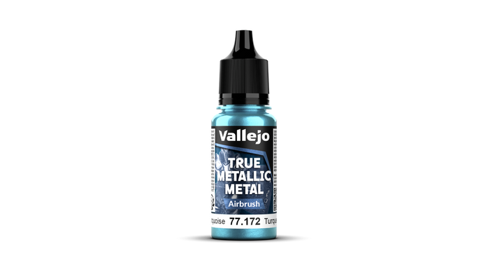 Vallejo 77.172 Hydra Turquoise Airbrush True Metallic Metal 18 ml bottle