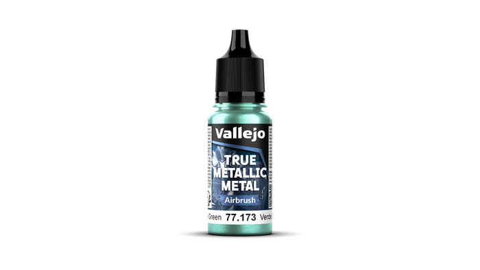 Vallejo 77.173 Beetle Green Airbrush True Metallic Metal 18 ml bottle