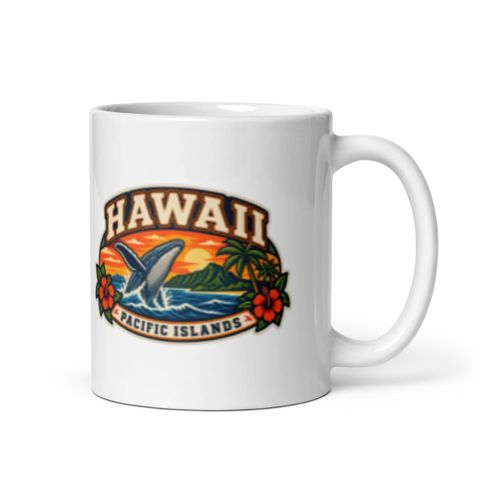 Hawaii Heritage Badge Coffee Mug – 11 oz product mockup