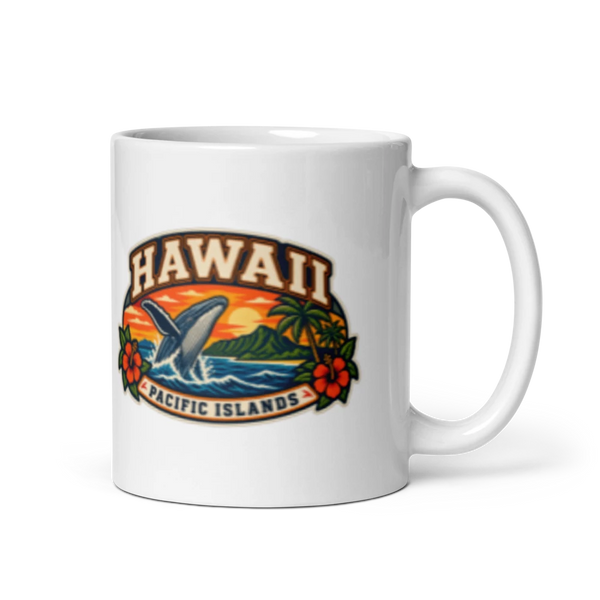 Hawaii Heritage Badge Coffee Mug – 11 oz product mockup