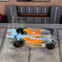 Loose Hot Wheels - Pedal De Metal - Silver and Orange