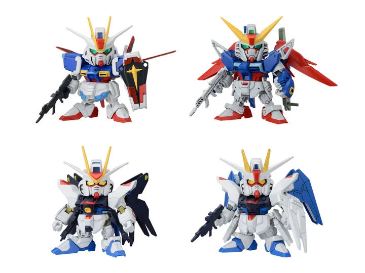 Bandai Mobile Suit Gundam SEED SD Gundam BB Senshi C.E. Fateful Showdown Set of 4 Model Kits — product view 1