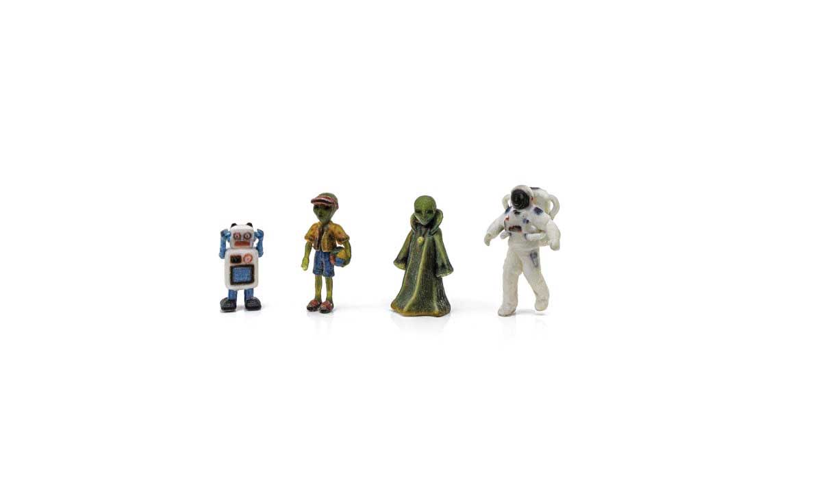 Woodland Scenics N A2870 Find Me Figures Scenic Accents, Sci-Fi Figures (4) — exact product view