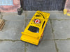 Custom Hot Wheels - 1970 Plymouth Superbird  - Yellow Art Series - Green Mag Wheels - Red and White Rubber Tires