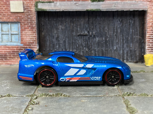 Loose Hot Wheels - Dodge Viper GTS-R - Blue and White