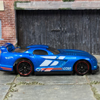 Loose Hot Wheels - Dodge Viper GTS-R - Blue and White