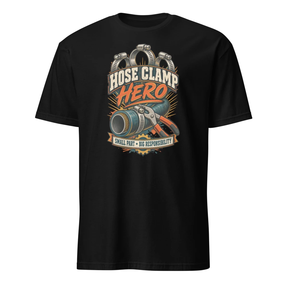 Hose Clamp Hero unisex T-shirt product mockup