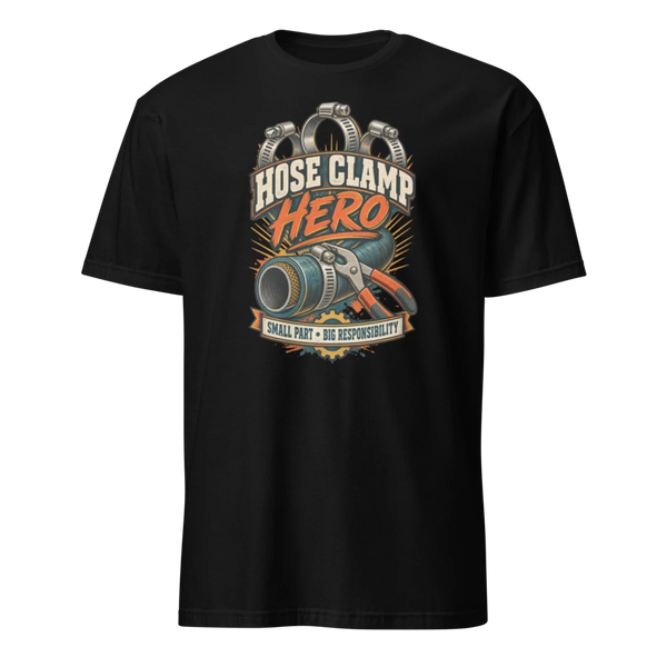 Hose Clamp Hero unisex T-shirt product mockup