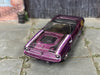 Custom Hot Wheels - Plymouth Barracuda - Purple, Black and White - Chrome Mag Wheels - Rubber Tires
