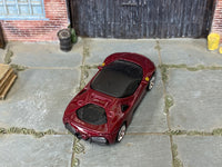 Custom Ferrari SF90 Stradale dark-red build, alternate view