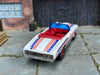Custom Hot Wheels - 1967 Pontiac GTO Convertible - White, Blue and Red - Red Mag Wheels - Hoosier Rubber Tires
