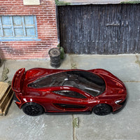 Loose Hot Wheels - McLaren P1 - Dark Red