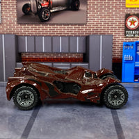 Loose Hot Wheels - Batman Batmobile Arkham Knight - Dark Red