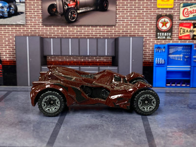 Loose Hot Wheels - Batman Batmobile Arkham Knight - Dark Red