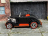 Custom Hot Wheels - 1933 Ford Roadster - Satin Black and Red - American Racing Wheels - Redline Rubber Tires