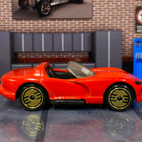 Loose Hot Wheels - 2013 Dodge Viper - Red (Gold Wheels)