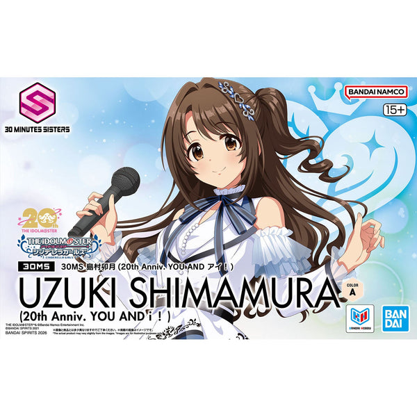 Bandai The Idolmaster Cinderella Girls 30 Minutes Sisters Uzuki Shimamura (20th Anniversary YOU AND I! Ver.) Model Kit — product view 2