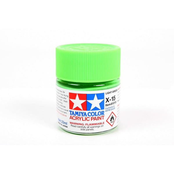 Tamiya Acrylic X-15 Light Green 23ml Bottle — exact product reference