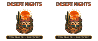 Desert Nights Tiny Trailer artwork close-up