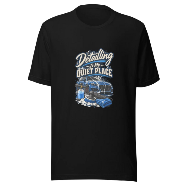 Detailing Is My Quiet Place automotive T-shirt product mockup