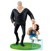 Bandai One Piece Ichibansho Revible Moment Monkey D. Garp & Monkey D. Luffy (Road to Dawn) Figure — product view 2
