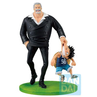 Bandai One Piece Ichibansho Revible Moment Monkey D. Garp & Monkey D. Luffy (Road to Dawn) Figure — product view 2