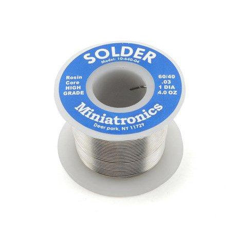 Miniatronics Rosin Core Solder 60/40 [4 oz] MNT1064016 — exact product reference