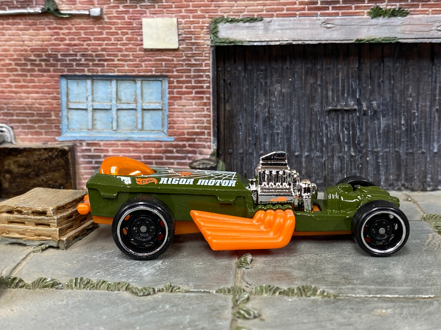 Loose Hot Wheels - Rigor Motor - Green and Orange