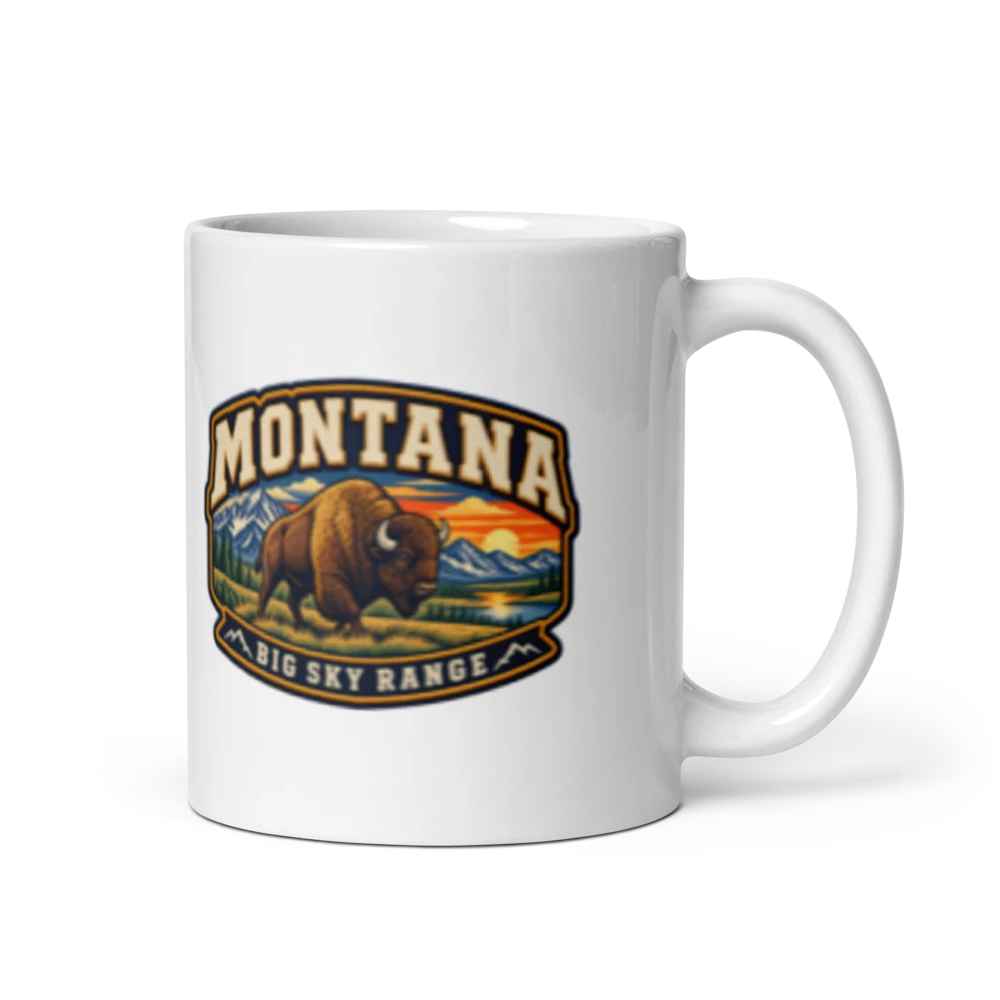 Montana Heritage Badge Coffee Mug – 11 oz product mockup