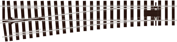 PECO SL-E792BH O Gauge left-hand Bullhead turnout